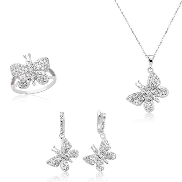 Gümüş Kelebek Bayan Set - 2
