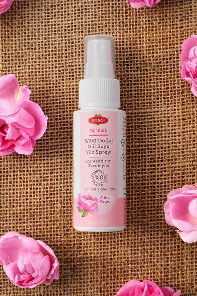 Otacı Gül Kürü %100 Doğal Gül Suyu Yüz Spreyi 50 ml - 2