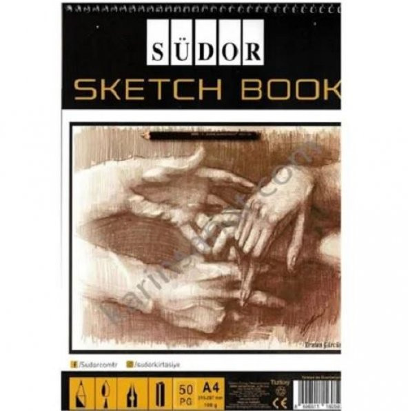 Südor Sketch Book  A4 Eskiz Defteri 100 gr 50 Yaprak