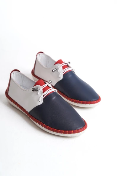 Kadın Hakiki Deri Ortopedik Ayakkabı Tam Kalıp Esnek Comfort Günlük Ayakkabı - Resim 12