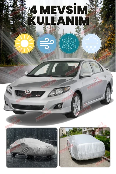 Toyota Corolla Sedan Uyumlu Miflonlu Oto Branda Çadır Araba Brandası