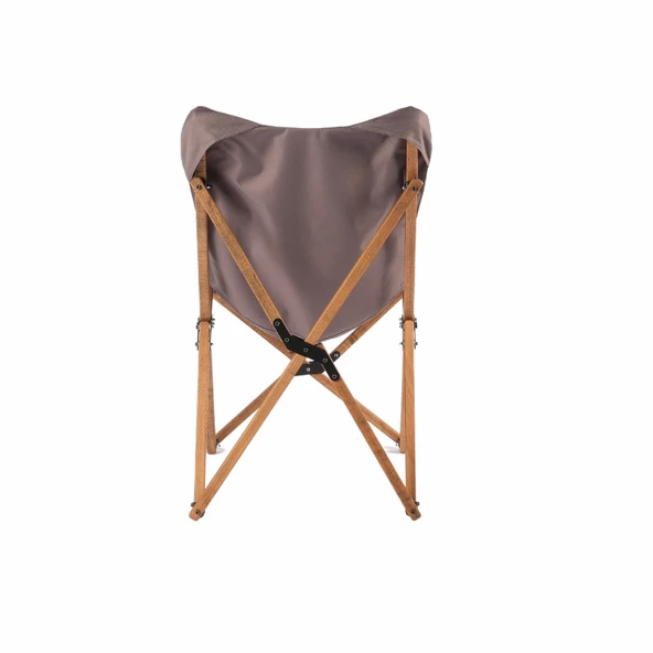 Bag The Joy Ahşap Katlanır Kamp Bahçe Sandalyesi Kahverengi Iskelet Koyu Gri Kılıf - 3
