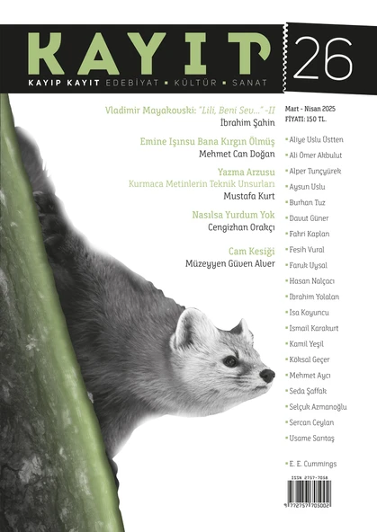 Kayıp Kayıt Dergi 26.Sayı Mart-Nisan 2025 ürün görseli 1