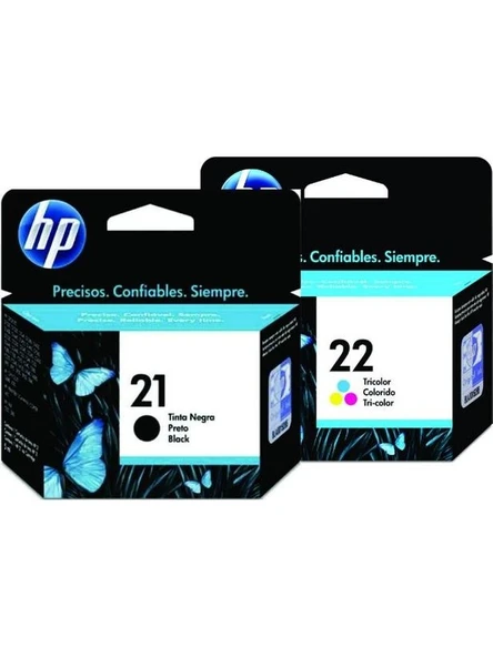 HP 21 SD367AE Renkli + Siyah 2'li Set Kartuş