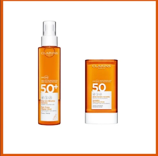 Clarins Body Sun Water Mist SPF50 150ML & Sun Face Stick Spf50+ 17g