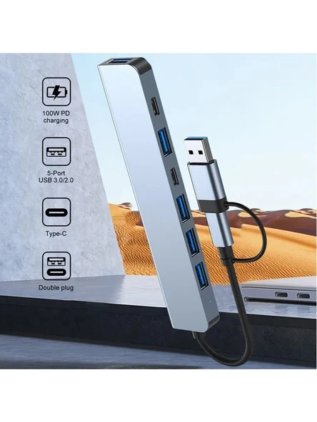 Fulltech 7-in-1 USB Hub FH8 - 2