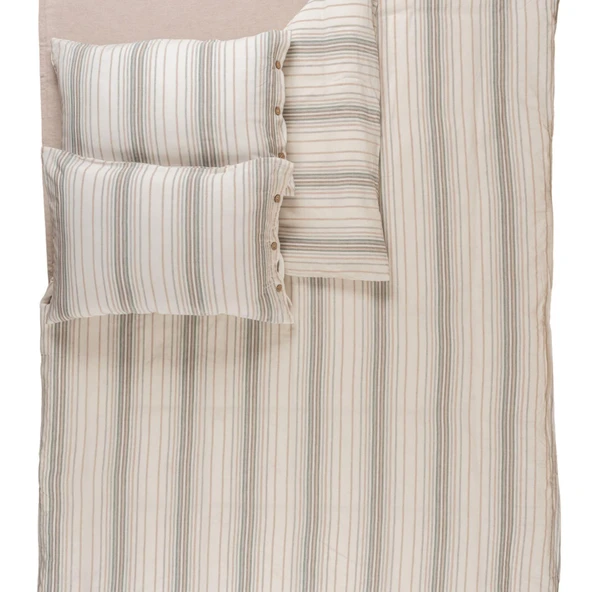 Soley | Felix | İpliği Boyalı Battal Boy Nevresim Takımı - 8