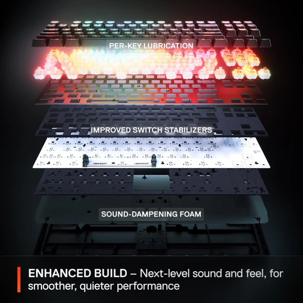 SteelSeries Apex Pro Mini Gen 3 OmniPoint 3.0 HiperManyetik Switch RGB Mekanik Kablolu Oyuncu Klavyesi (UK) - 7