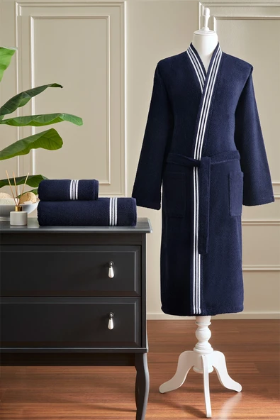 Özdilek Wonder Maskülen Kimono Bornoz S/M - Lacivert