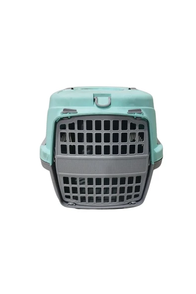 Pribor Hz-105 Kedi Köpek Evcil Hayvan Taşıma Çantası Box Büyük Boy Çok Fonksiyonlu Su Yeşili Gri - 3