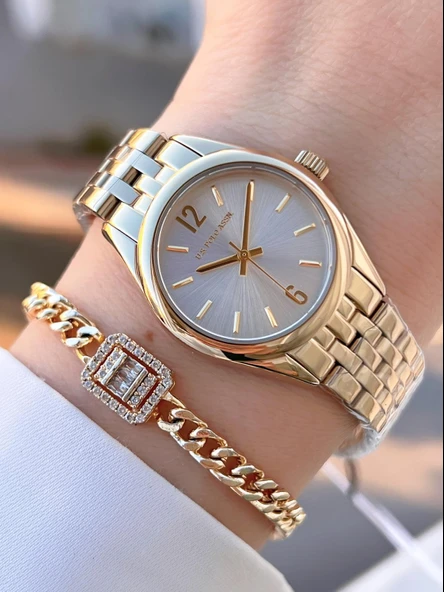 U.S.POLO ASSN Çelik Kordon 5 Atm Suya Dayanıklı Kadın Kol Saati+Bileklik Hediyeli USPA.2109.M07 ürün görseli