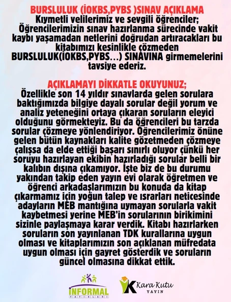 2025 5.sınıf İOKBS BURSLULUK Tüm Dersler Çıkmış Soru Bankası Tek Kitap Yeni Sistem Tamamı Çözümlü - 3