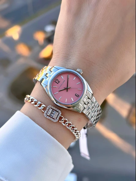 U.S.POLO ASSN Çelik Kordon 5 Atm Suya Dayanıklı Kadın Kol Saati+Bileklik Hediyeli USPA.2109.m03 - Resim 2