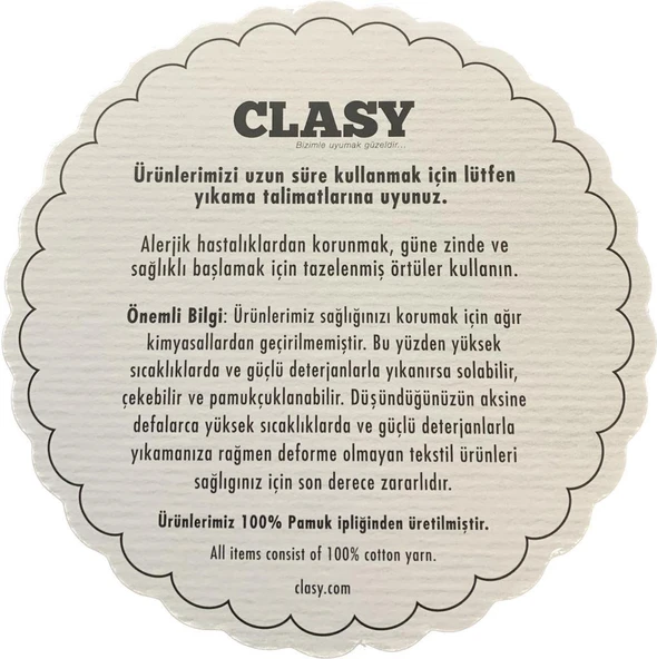 Clasy %100 Pamuk Ranforce Çift kişilik Yorgan Çift Taraflı Unita V1 Çizgili Bej Düz Desenli Düğmeli Kapitoneli - 4