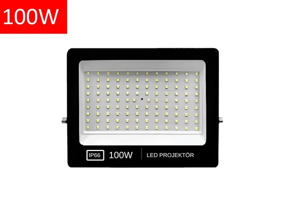 100w Led Projektör Beyaz Işık 6500K Slim Led Projektör - 1