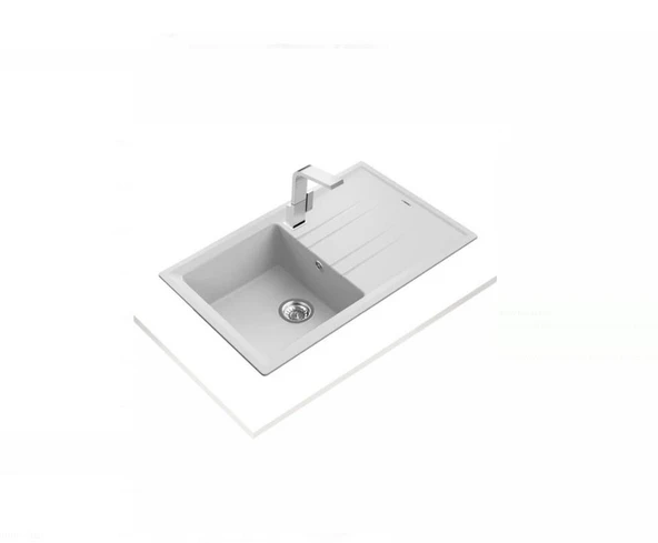 Teka Stone 50 B TG Beyaz Eviye 115330019 - 2