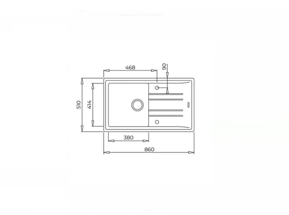 Teka Stone 50 B TG Beyaz Eviye 115330019 - 3