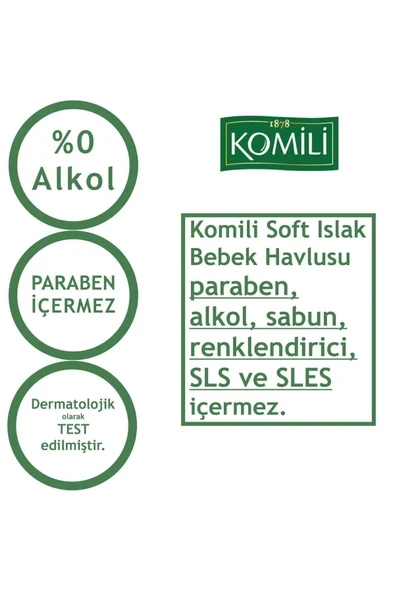 Komili Soft Kapaklı Islak Bebek Havlusu 70 Yaprak x 4 Paket - 4