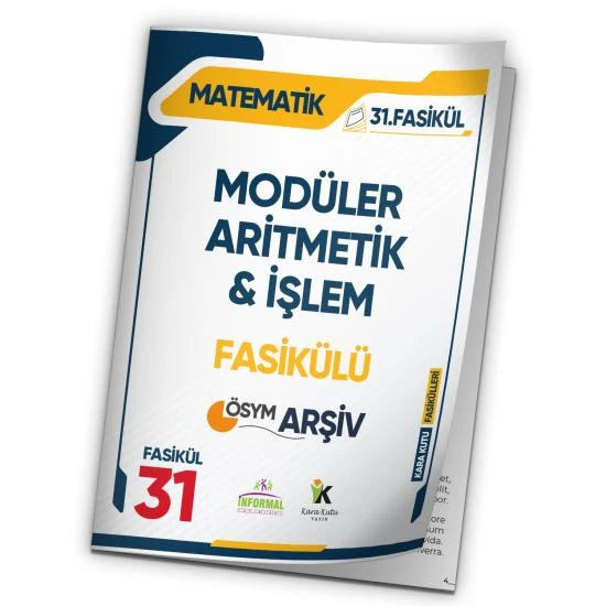 2025 MEB-AGS Matematik Modüler Aritmetik/İşlem ÖSYM Çıkmış Soru Bankası Modüler Çözümlü 31.Fasikülü