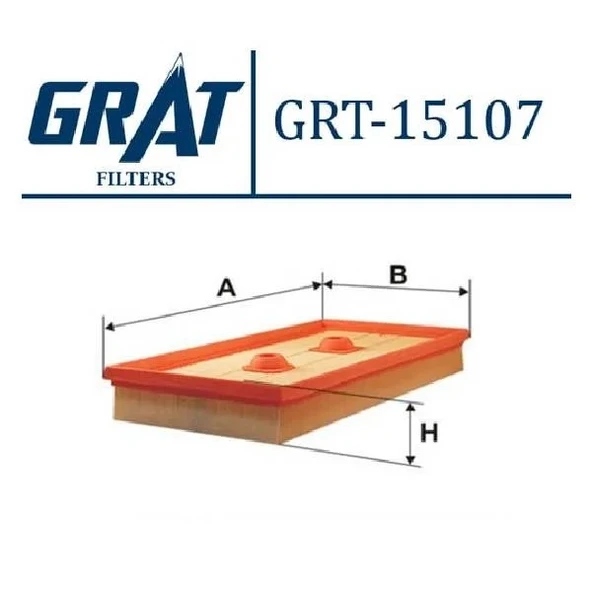 GRAT 15107 Hava Filtresi Golf V Bora II Jetta III Passat Touran / A3 / Octavia 1.6 FSİ ürün görseli 1