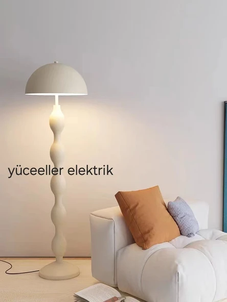 Yüceeller Modern Dekortaif Lambader Beyaz