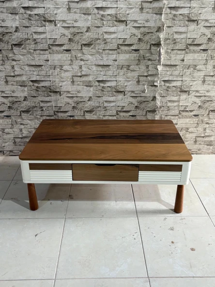 NİVEMESHOME ESTA CEVİZ-KREM ORTA SEHPA