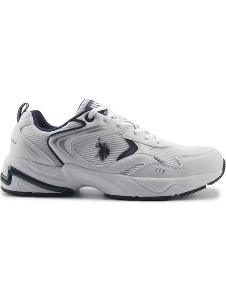 U.S.POLO ASSN ARDEN 5FX BEYAZ LACİVERT COMFORT CASUAL ANATOMİK SPOR AYAKKABI
