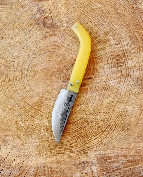 Tapan Cep Çakısı 17 cm Kara Çelik Sarı - 2