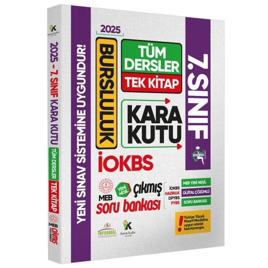2025 7.sınıf İOKBS BURSLULUK Tüm Dersler Çıkmış Soru Bankası Tek Kitap Yeni Sistem Tamamı Çözümlü - 2