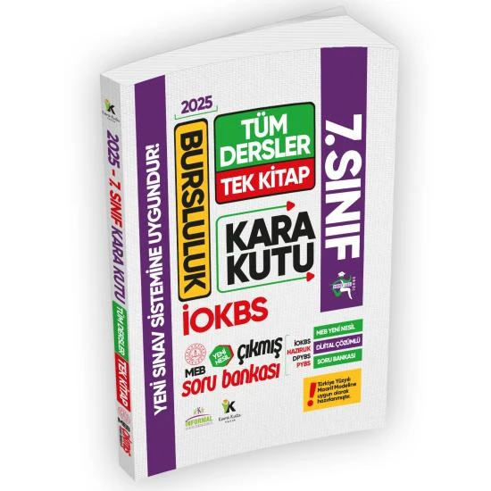 2025 7.sınıf İOKBS BURSLULUK Tüm Dersler Çıkmış Soru Bankası Tek Kitap Yeni Sistem Tamamı Çözümlü