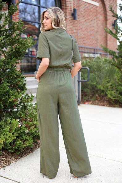 Keten Tasarım Günlük Tulum - Resim 2