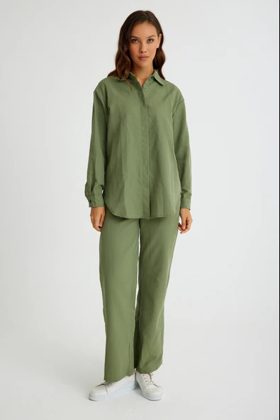 Alt Üst Keten Günlük İkili Takım - Resim 2