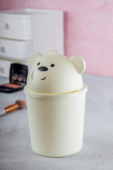 HOMENIVA Bears Mini Masaüstü Çöp Kutusu 1 LT - 8