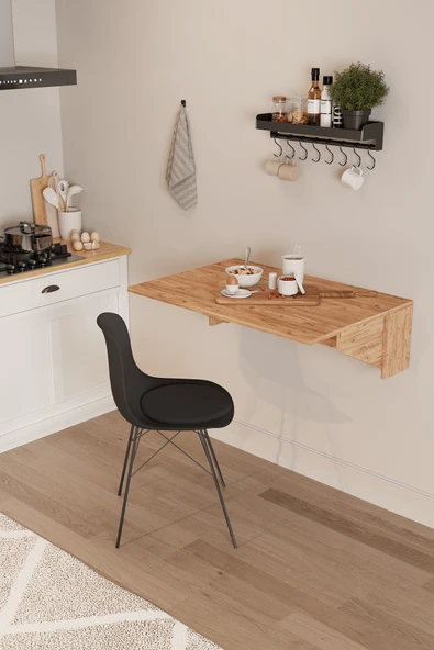 Kırma Portatif Açılır Kapanır Katlanır Masa Mutfak Yemek Masası - Resim 6