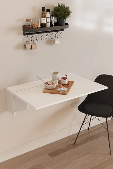 Kırma Portatif Açılır Kapanır Katlanır Masa Mutfak Yemek Masası - Resim 2