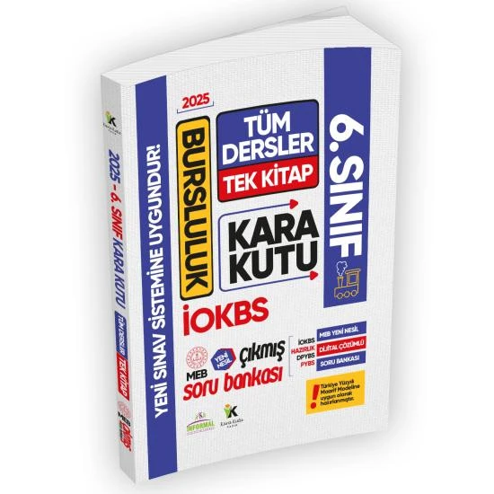 2025 6.sınıf İOKBS BURSLULUK Tüm Dersler Çıkmış Soru Bankası Tek Kitap Yeni Sistem Tamamı Çözümlü