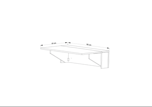 Kırma Portatif Açılır Kapanır Katlanır Masa Mutfak Yemek Masası - Resim 5