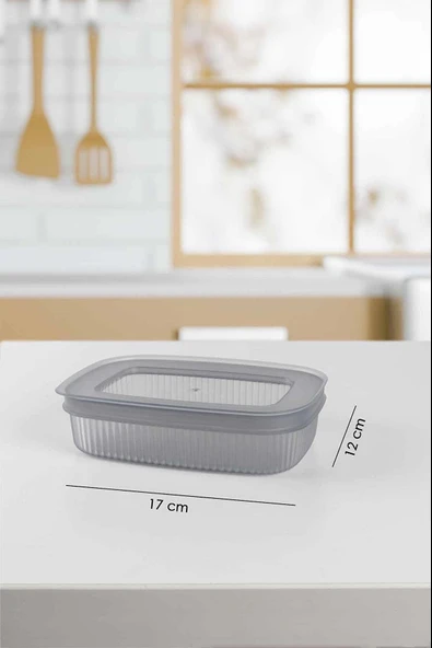 HOMENIVA 6 Adet Mini Saklama Kabı - Kapaklı Buzdolabı Kabı - 5