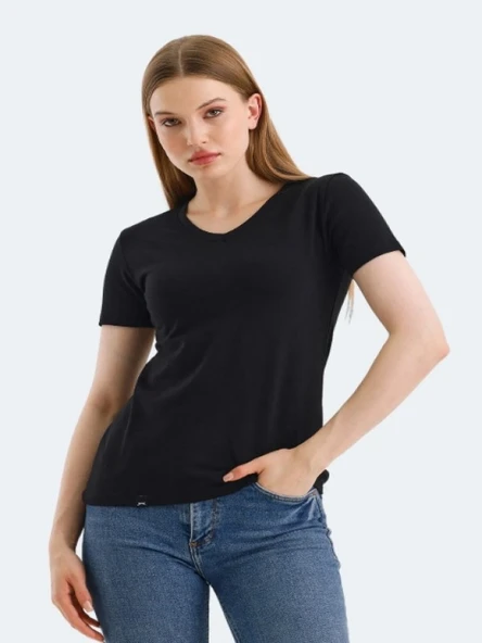 Slazenger Vivek Kadın Basic Kısa Kol T-shirt - 2