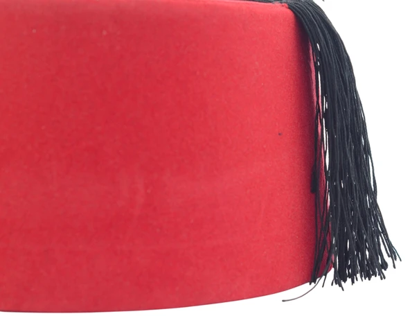 Osmanlı Kırmızı Erkek Püsküllü Damat Kına Fesi 9,5cm Kısa - 4