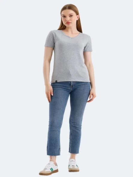 Slazenger Vivek Kadın Basic Kısa Kol T-shirt - 3