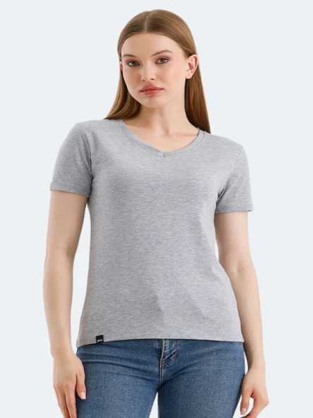 Slazenger Vivek Kadın Basic Kısa Kol T-shirt - 11