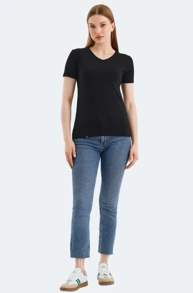 Slazenger Vivek Kadın Basic Kısa Kol T-shirt - 5
