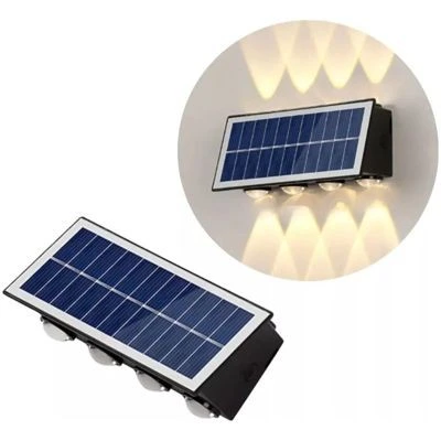 320 Watt, Çok Kaliteli, Güneş Enerjisi İle Çalışır Dekoratif Dış Mekan Aplik Solar Bahçe Duvar Aplik - 8