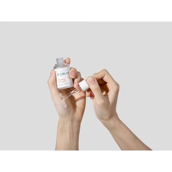 P.Calm Porsica Ampoule - Centella Asiatica + Niacinamide İçerikli Siyah Nokta Karşıtı ve Gözenek Sıkılaştırıcı Vegan Ampul - 3