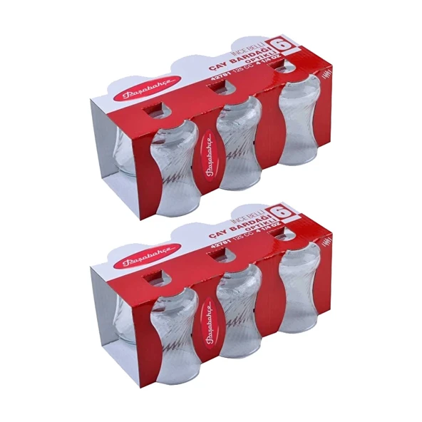Paşabahçe 42781 İnce Belli Optikli Çay Bardağı 12 Li - Resim 2