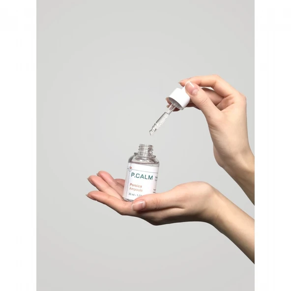 P.Calm Porsica Ampoule - Centella Asiatica + Niacinamide İçerikli Siyah Nokta Karşıtı ve Gözenek Sıkılaştırıcı Vegan Ampul - 9