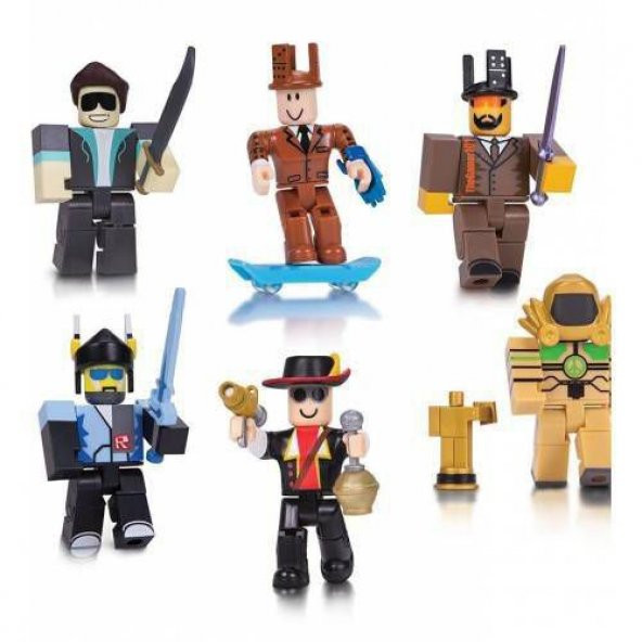 Roblox Oyuncak Büyük Set 6 Adet Figür 7 Adet Aksesuar Set - 3