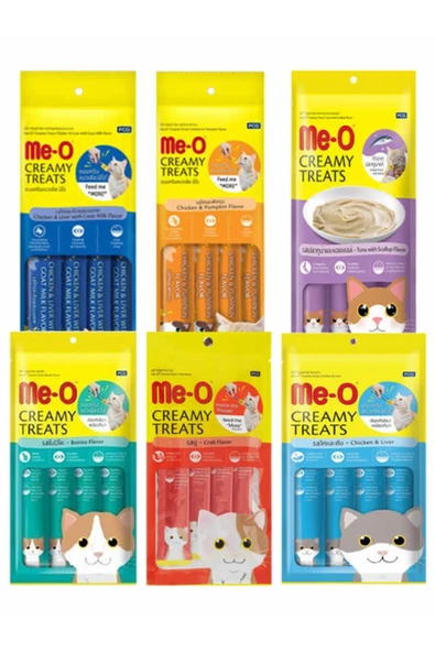 Me-O Creamy Treats Karma 6'lı Kedi Sıvı Ödülü