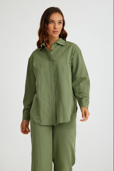 Özel Tasarım Keten Günlük İkili Takım Alt Üst